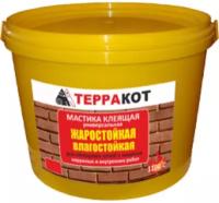 Мастика клеящая влагостойкая, жаростойкая Терракот, 5 кг