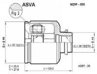 Граната внутренняя Asva MZIP555 Ford: 3395862. Mazda: G564-22-520 Mazda Mx-6 (Ge)