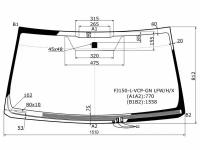 Стекло Лобовое С Обогревом Щеток Toyota Prado Fj150 09- XYG арт. FJ150-L-VCP-GN LFW/H/X