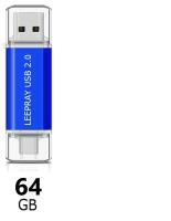 USB 2.0/Type-C Flash Накопитель 64 ГБ/64 GB/USB 64/Флэшка 64 GB/Type-C
