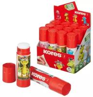 Клей-карандаш школьный 15г KORES GluKIDS (дизайн в ассортименте/без выбора)