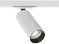 Трековый светильник-спот MAYTONI Focus LED TR021-1-12W4K, цвет арматуры: белый, цвет плафона: белый