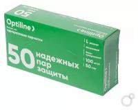 Перчатки виниловые OptiLine размер L 100шт 27-2088