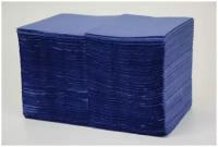 Салфетки двухслойные ZELPAPER 24х24 синие, бумажные, 250 шт, 100% целлюлоза