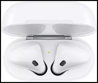 Беспроводные наушники Apple AirPods 2019 в зарядном футляре с беспроводной зарядкой, белый