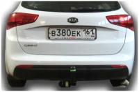 Фаркоп Leader-Plus (ТСУ K119-A) для Kia Ceed SW (2012-2018) со съемным шаром + сертификат