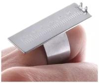 Линейка-кольцо эндодонтическая стоматологическая на палец Incidental Finger Ruler из нержавеющей стали для измерения эндодонтических файлов