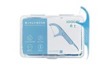 Soocas зубная нить Floss Pick, 100 г, мята, 6уп., синий