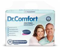 Подгузники для взрослых Dr. Comfort M30, размер M (талия 85-125 см), 30 шт