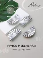 Мебельная ручка серебряная/ Ручки для мебели 