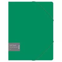 Berlingo Папка на резинке Soft Touch А4, пластик, зеленый