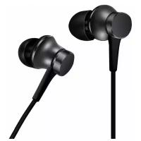 Наушники Xiaomi Mi In-Ear Headphones Basic Global для РФ, mini jack 3.5 mm, черный