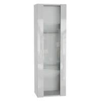 Шкаф навесной НК Мебель Point тип-21 белый глянец / белый матовый 40х29х126 см