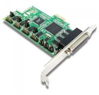 Контроллер Speed Dragon 8S PCI-Express I/O card, 8xSerial RS232 Ports, 5V/12V, 230.4Kbps, 4xНа плате, 4xКабель (FG-EMT08A-2-BU01) OEM {25}