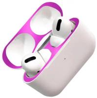 Наклейка для Apple Airpods Pro / Пылезащитная пленка для Эпл Эирподс Про / Стикер для наушников / Защита от пыли, жирных пятен и царапин (Сиреневый)