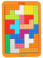 Развивающий логический тетрис-головоломка Лего малый, деревянный пазл-вкладыш, 19 деталей, WOODLANDTOYS
