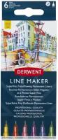 Набор капиллярных ручек Derwent Line Maker 6шт ассорти