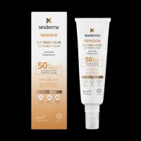 SesDerma Cолнцезащитное средство для лица с нежностью шелка и с тонирующим эффектом Repaskin Silk Touch Color SPF 50 50 мл 1 шт. 50 г