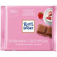 Шоколад Ritter Sport молочн. клубн.в йогурте 100г