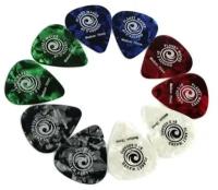 Медиаторы разноцветные Planet Waves 1CAP4-10 Pearl Celluloid Medium, 10 шт