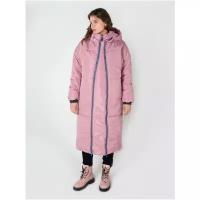 Куртка для беременных зимняя Мамуля красотуля Руби серо-розовая