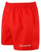 Шорты спортивные ONLYTOP unisex red, размер 50