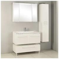 Комплект (гарнитур) Акватон Мебель для ванной Акватон Мадрид 100 белая с 2 ящиками