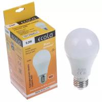 Лампа светодиодная Ecola Light classic, E27, А60, 9.2 Вт, 4000 K, 110x60 мм, матовый 1575822