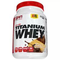 Протеин S.A.N. 100% Pure Titanium Whey, 909 гр., шоколадное бисквитное печенье