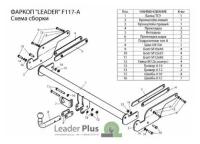 Фаркоп на Ford Kuga F117-A