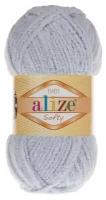 Пряжа Alize Softy, 50 г, 115 м, 5 шт., 416 серый 115 м