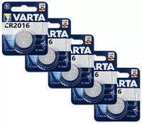 Батарейка CR2016 3V Varta Blister, 5 шт