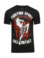 Футболка Athletic pro. Muay Thai Fighting Spirit Black XL