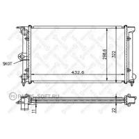 Радиатор Двигателя Stellox арт. 10-25002-SX