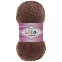 Пряжа Alize Cotton Gold (Коттон Голд) - 1 моток Цвет: 493 коричневый 55% хлопок, 45% акрил 100г 330м