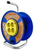 Удлинитель силовой на катушке GLANZEN 4 гн. ПВС 3х1,5 арт. EB-20-019