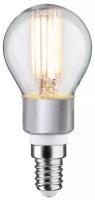 Филаментная лампа Paulmann Капля 5Вт 470лм 1800-3000К E14 230В Прозрачный Дим. 28778
