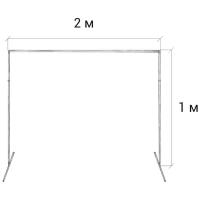 Стойка пресс волл для баннера (П-образная) 1 м. / 2 м. GOZHY