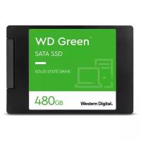 Накопитель SSD Western Digital WDS480G2G0A Green /SATA III/480GB /Скорость чтения 545МБайт/с Скорость записи