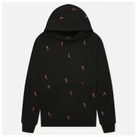 Мужская толстовка Jordan Essentials Jumpman AOP Fleece Hoodie чёрный, Размер S