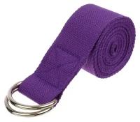 Ремень для йоги 180x4 см, цвет фиолетовый./В упаковке шт: 1