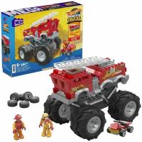 Конструктор Mega Bloks Hot Wheels Monster Truck пожарная машина HHD19