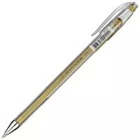 Ручка гелевая золото металлик CROWN, 0,7мм 9 шт