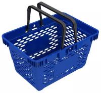Корзина покупательская Evr Classic (синяя, пластик, 5 штук в упаковке), 1363536