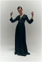 Черное платье с отделкой стразами Swarovski Fashion Rebels -XS