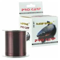 Монофильная карповая леска MIFINE PRO CARP/ 300м /0,354 мм/ 15,8 кг/леска для фидера/для троллинга/рыболовная леска