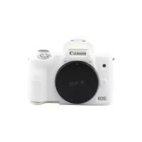 Защитный силиконовый чехол MyPads для фотоаппарата Canon EOS M50 ультра-тонкая полимерная из мягкого качественного силикона белый