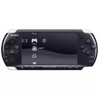 Игровая приставка Sony PlayStation Portable Bright (PSP-3000) SSD, 350 встроенных игр, черный
