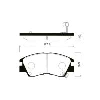 Дисковые тормозные колодки передние SANGSIN BRAKE SP1135 (4 шт.)