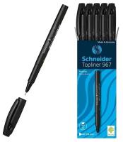 Ручка капиллярная Schneider TOPLINER 967, узел 0.4 мм, чернила черные